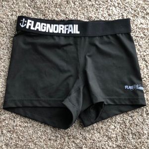 Flag not fail spandex shorts